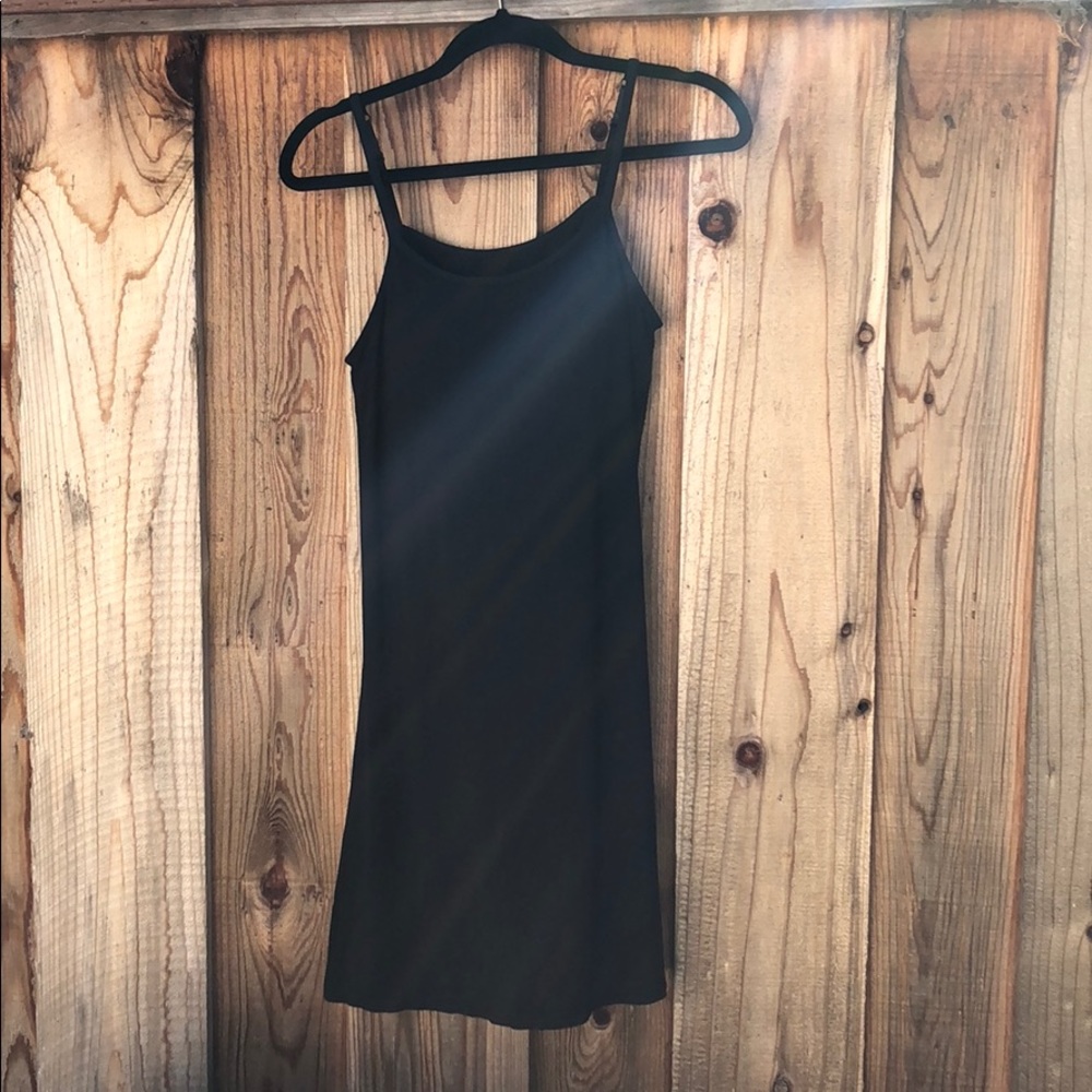 Black nightgown, built in padded bra, size Medium